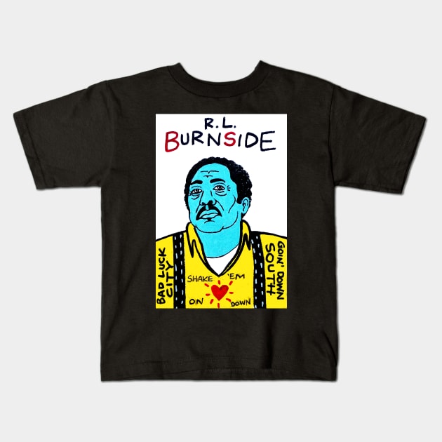 RL Burnside Kids T-Shirt by krusefolkart